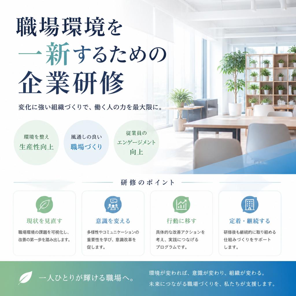 職場環境を一新するための企業研修