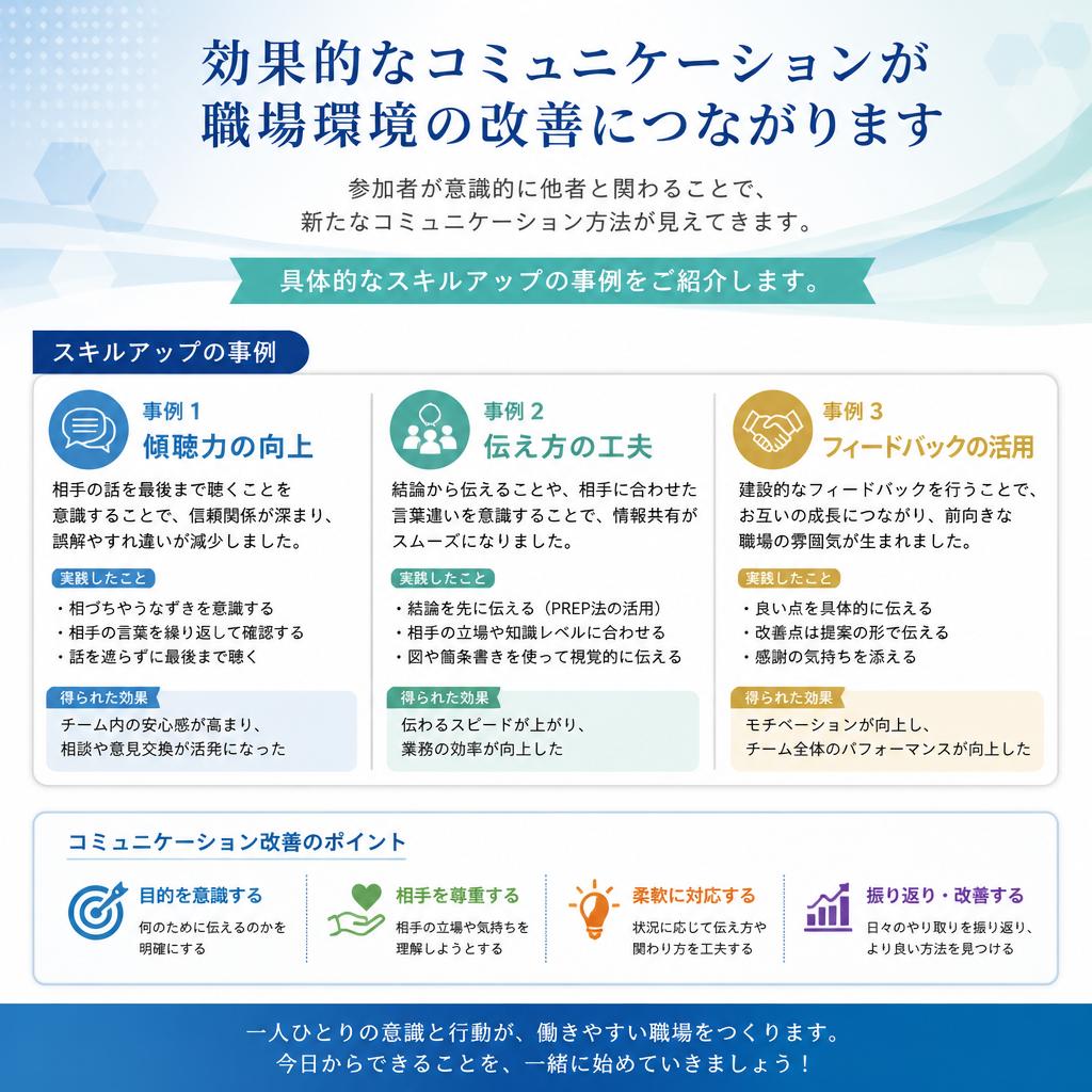 2. コミュニケーションスキルの向上