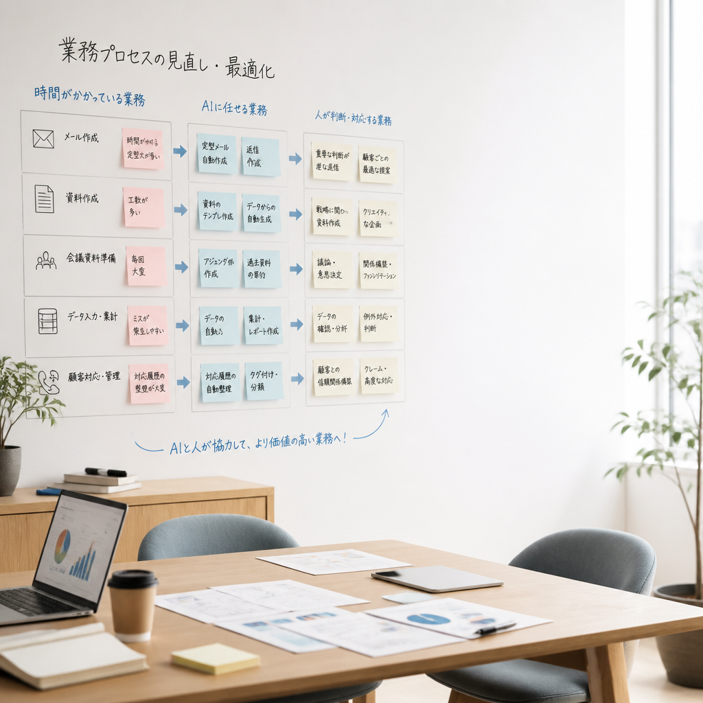 AIを活用して営業・事務・管理部門の業務効率化を実現！
